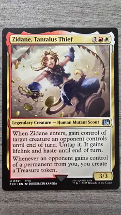 x4 Zidane, Tantalus Thief (Uncommon) #251 Final Fantasy MTG Near Mint - Image 1