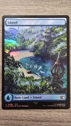 Island (Foil) #298 Final Fantasy MTG Near Mint - Image 1