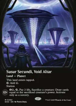 Light Play x 1 Susur Secundi, Void Altar - Foil - Borderless Edge of Eternities - Image 1
