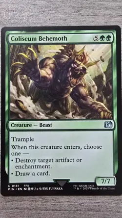 x4 Coliseum Behemoth (Uncommon) #181 Final Fantasy MTG Near Mint - Image 1