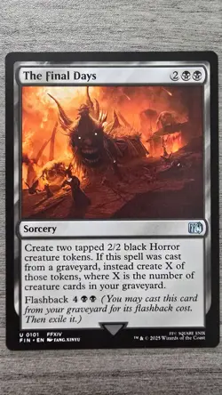 x4 The Final Days (Uncommon) #101 Final Fantasy MTG Near Mint - Image 1