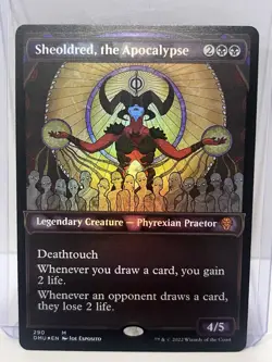 MTG Sheoldred, the Apocalypse #290 Showcase Stained Glass Foil Dominaria United - Image 2