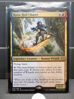 MTG Magic the Gathering Budget Commander EDH Kaza, Roil Chaser (Wizard Tribal) - Image 1