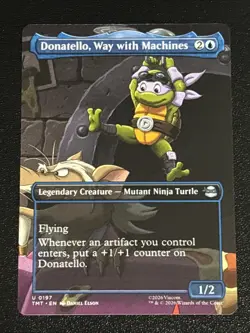 MTG Teenage Mutant Ninja Turtles Donatello, Way with Machines Borderless 0197 NM - Image 1