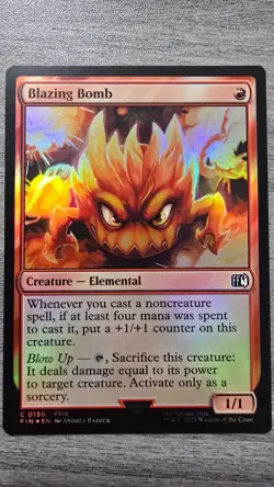 Blazing Bomb (Common Foil) #130 Final Fantasy MTG Near Mint - Image 1