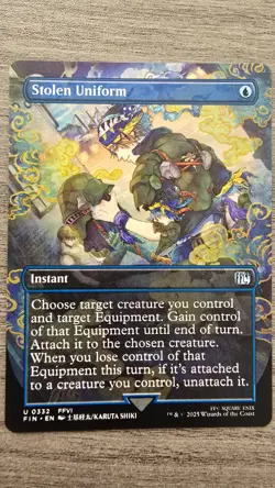 Stolen Uniform (Uncommon Borderless) #332 Final Fantasy MTG Near Mint - Image 1
