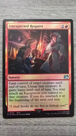 Unexpected Request (Uncommon Foil) #167 Final Fantasy MTG Near Mint - Image 1