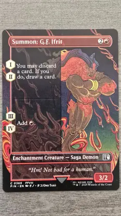 Summon: G.F. Ifrit (Common Borderless) #369 Final Fantasy MTG Near Mint - Image 1