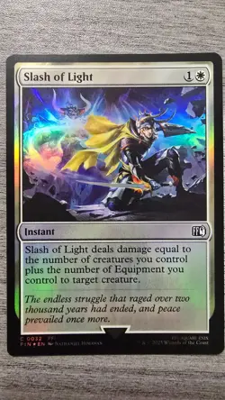 Slash of Light (Common Foil) #32 Final Fantasy MTG Near Mint - Image 1