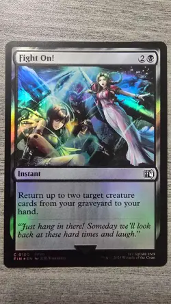 Fight On! (Common Foil) #100 Final Fantasy MTG Near Mint - Image 1