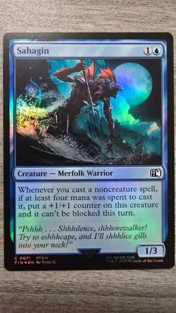 Sahagin (Common Foil) #71 Final Fantasy MTG Near Mint - Image 1