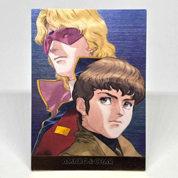 SP2 AMURO RAY & CHAR AZNABLE GUNDAM MOBILE SUIT Chronicle Card DASS MASTERS - Image 1