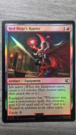 Red Mage's Rapier (Common Foil) #152 Final Fantasy MTG Near Mint - Image 1