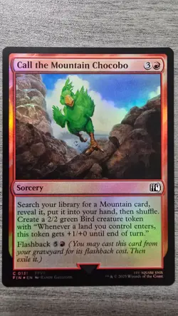 Call the Mountain Chocobo (Common Foil) #131 Final Fantasy MTG Near Mint - Image 1