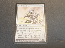2004 WotC MAGIC the Gathering DARKSTEEL unplayed mint rare SUNDERING TITAN - Image 2