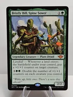 MTG Bristly Bill, Spine Sower (157/441) Outlaws of Thunder Junction NM Promo - Image 1
