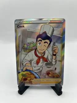 Pokemon Cook TG25/TG30 Lost Origin Trainer Gallery Holo NEAR MINT - Image 1