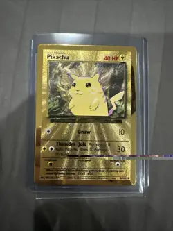 Pokemon Celebrations Ultra Premium UPC Gold Metal Pikachu Card Mint 58/102 - Image 1
