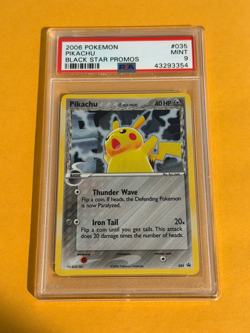 2006 Pokemon Pikachu Holo Black Star Promo BSP #035 PSA 9 MINT - Image 1
