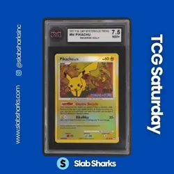 2007 POKEMON D&P MYSTERIOUS TREASURES #94/123 PIKACHU REVERSE HOLO KSA 7.5 - Image 1