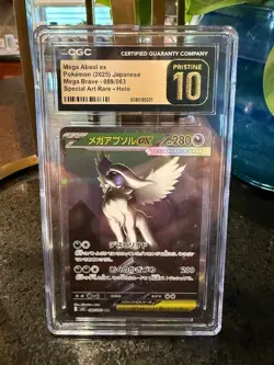 CGC 10 Pristine Mega Absol ex 089/063 SAR Mega Brave m1L Pokemon Card - Image 1