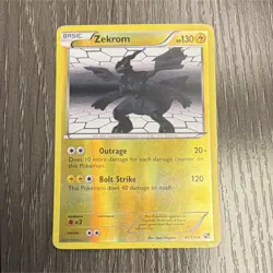 Pokemon Zekrom 47/114 Black & White Holo Rare Reverse Holo 130HP Basic - Image 1