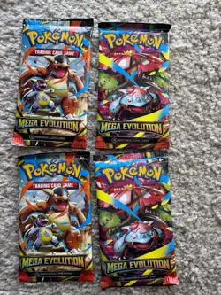 Pokemon Mega Evolution Lot of 4 Booster Packs Sealed! - Image 1