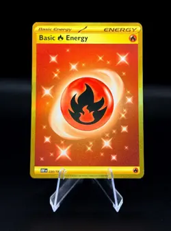 Basic Fire Energy 230/197 HYPER RARE HOLO Obsidian Flames Sv03 Pokemon English - Image 1