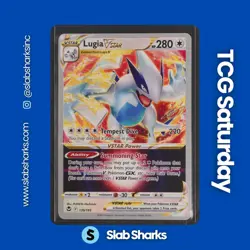 2023 POKEMON WORLD CHAMPIONSHIPS SILVER TEMPEST DECK CARD #139/195 LUGIA VSTAR - Image 1