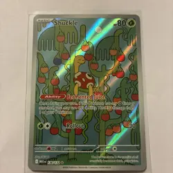 Shuckle 136/132 Me01: Mega Evolution Holo Illustration Rare Pokemon TCG Card - Image 1