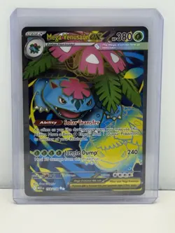 Mega Venusaur ex 155/132 Mega Evolution Ultra Rare Pokemon Card Full Art - Image 1