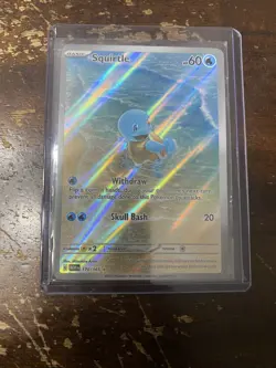 Pokemon Squirtle TCG 170/165 Scarlet & Violet 151 Illustration Rare PACK FRESH - Image 1