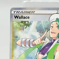 Pokemon Trainer Card Wallace Full Art 194/195 Silver Tempest NM - Image 2