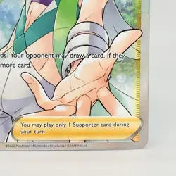 Pokemon Trainer Card Wallace Full Art 194/195 Silver Tempest NM - Image 4