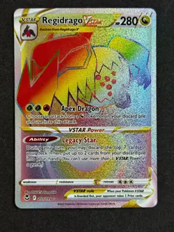 Regidrago VSTAR 201/195 Silver Tempest Secret Rare Pokemon TCG NM/MINT - Image 1