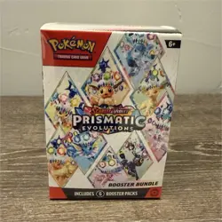Pokemon Scarlet & Violet Prismatic Evolutions Booster Bundle Box 6 Packs - Image 1