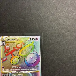 Unown VSTAR Gold Secret Rare 199/195 Silver Tempest Pokemon Card NM - Image 2