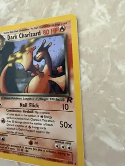 Pokemon Dark Charizard 80 HP Team Rocket Holo Rare 4/82 2000 Card - Image 4