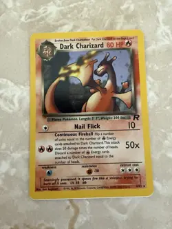 Pokemon Dark Charizard 80 HP Team Rocket Holo Rare 4/82 2000 Card - Image 5
