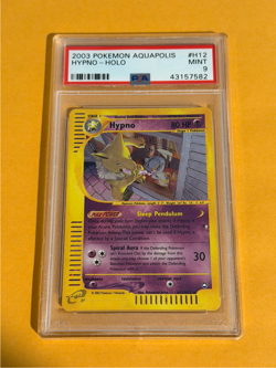 2003 Pokemon Aquapolis Hypno Holo Rare #H12 PSA 9 - Image 1