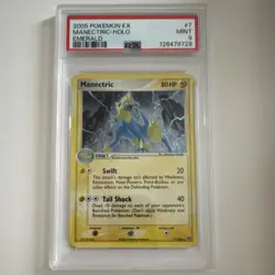 Pokemon Manectric EX Emerald Rare Holo 7/106 80HP Stage 1 2005 PSA 9 - Image 1