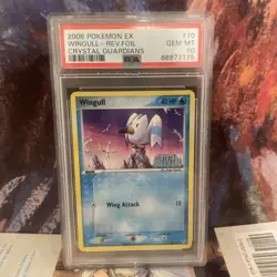 Pokemon 2006 Wingull EX Crystal Guardians Reverse Holo 70/100 PSA 10 - Image 1