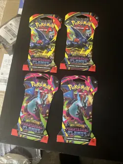Pokemon TCG : Phantasmal Flames sleeved Booster x4 Full art set- In Hand - Image 4