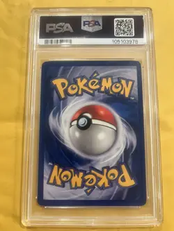 Pokemon Dark Slowbro TCG Holo Rare Card 12/82 PSA 8 - Image 2