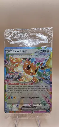 Eevee ex #75 – Stamped Prismatic Evolutions – Sealed Pokemon Promo - Image 1
