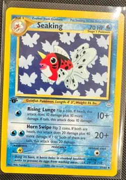 Pokemon 2002 Neo Revelation 1st Edition SEAKING 37/64 NM - never played - Image 1