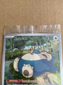 [SEALED] Pokemon TCG Snorlax Holo Full Art Scarlet & Violet 151 Promo 051 - Image 4