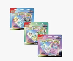 Pokemon TCG Prismatic Evolutions Tech Sticker Collection Set Lot Of 3 Sealed New - Image 1