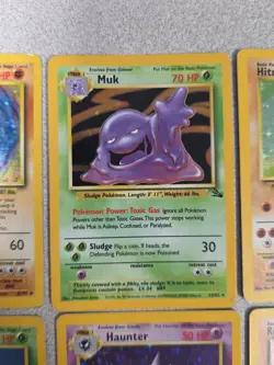 1st Edition Holo Pokemon Cards Lot- Machamp/Muk/Haunter/Nidoqueen/Hitmochan - Image 4
