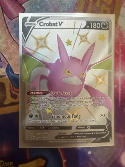 Crobat V SWSH098 - Pokemon Sword & Shield Promo Ultra Rare Card NM - Image 1